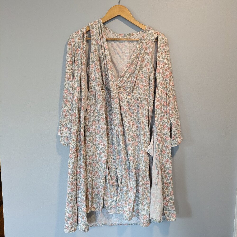 Motherhood maternity nursing labor maternity nightgown and robe set